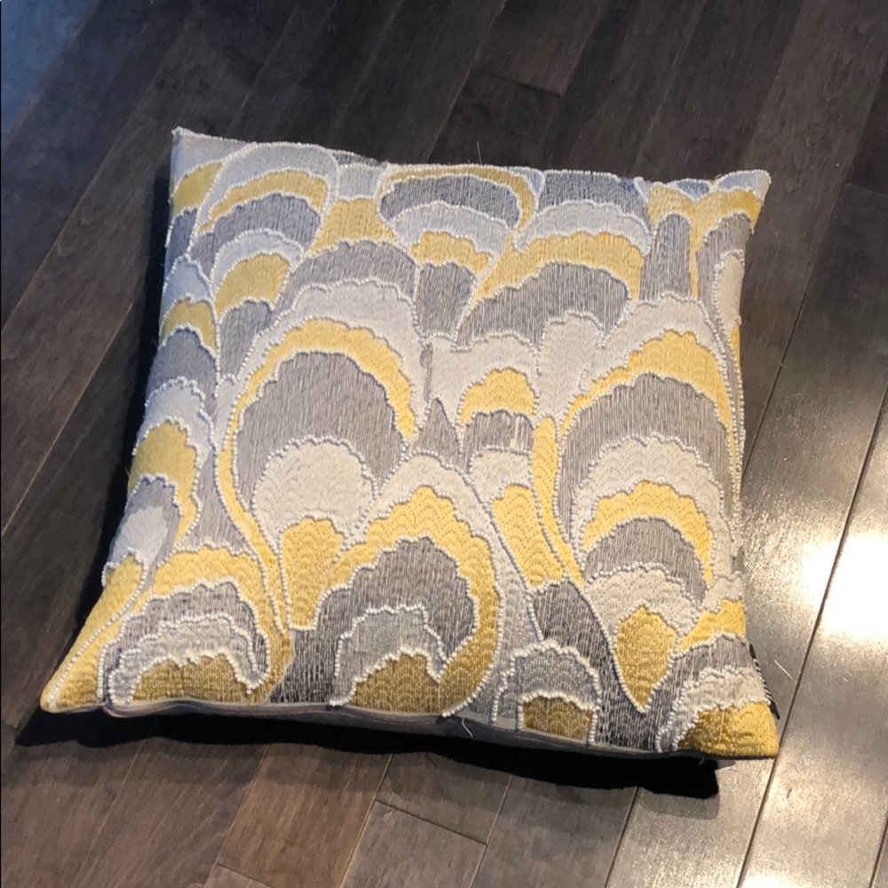 18 x 18 Beaded decorative pillow.